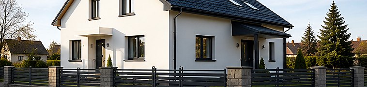 Dom z ocieploną elewacją w systemie ETICS